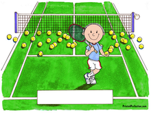 Tennis Player, Male - Friendly Folks - Personalized Snow Globe