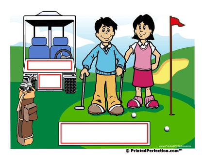Golf, Couple - NTT - Personalized Snow Globe