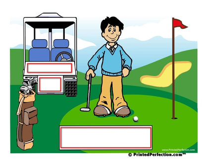 Golf, Male - NTT - Personalized Snow Globe