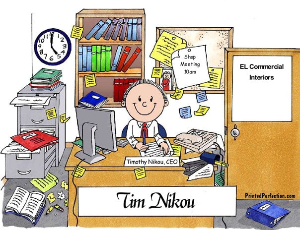 Messy Office, Male - Friendly Folks 