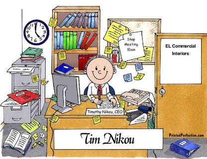 Messy Office, Male - Friendly Folks 