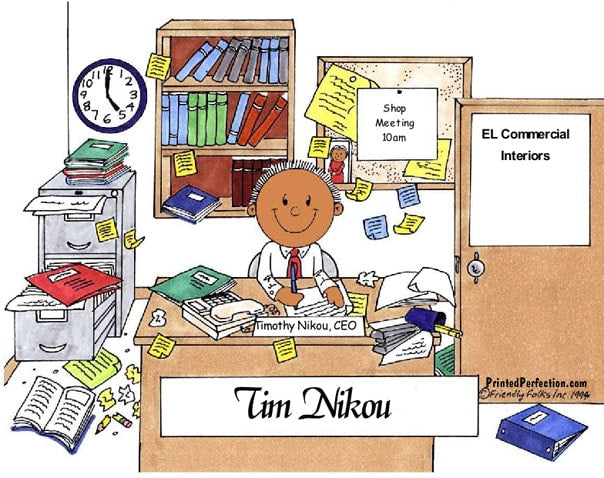 Messy Office, Male - Friendly Folks 