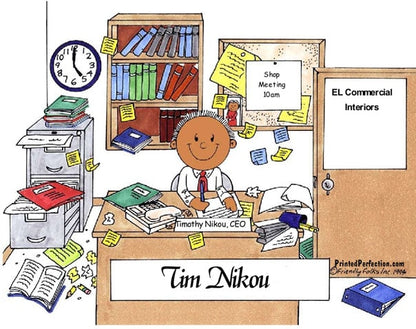 Messy Office, Male - Friendly Folks 