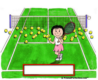 Tennis Player, Female - Friendly Folks Personalized Snow Globe