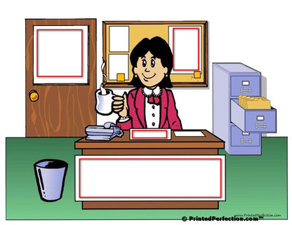 Office - Clean, Female - NTT - Personalized Snow Globe Gift