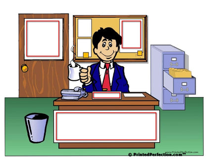 Office - Clean, Male - NTT - Personalized Snow Globe
