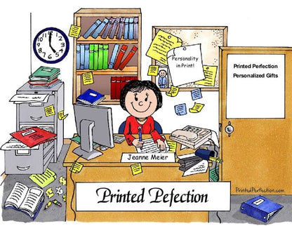 Messy Office, Female - Friendly Folks 