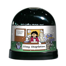 messy-office-female-ntt-personalized-snow-globe