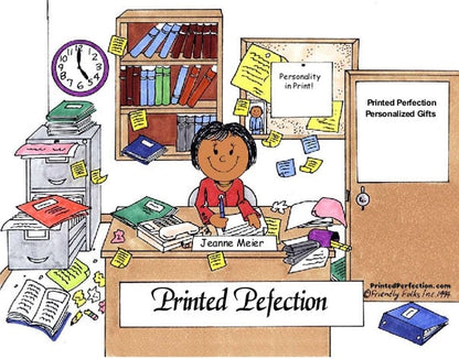 Messy Office, Female - Friendly Folks