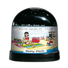 sunbathing-female-ntt-personalized-snow-globe