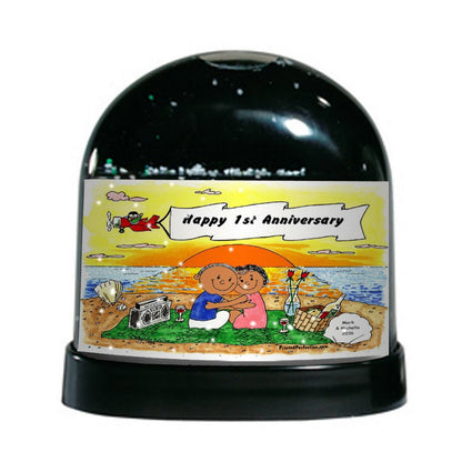 Personalized Friendly Folks Beach Lovers Snow Globe