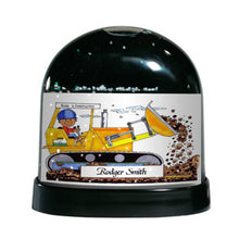 Personalized Friendly Folks Bulldozer Operator Snow Globe