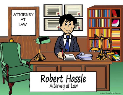 Attorney, Male - NTT - Personalized Snow Globe
