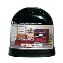 Attorney, Lawyer, Male - Friendly Folks Personalized Snow Globe