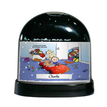Personalized Friendly Folks Little Boy's Room Snow Globe