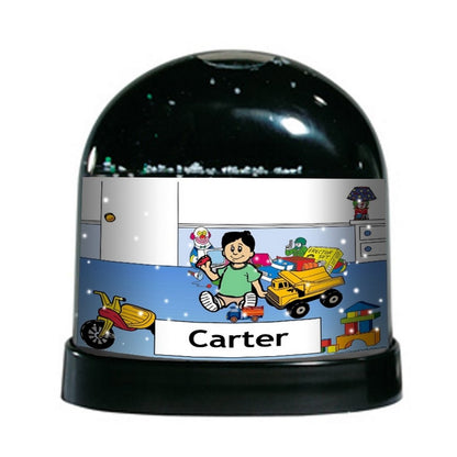 Child's Room, Boy - NTT - Personalized Snow Globe