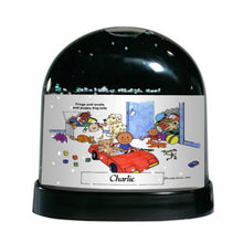 Personalized Friendly Folks Little Boy's Room Snow Globe