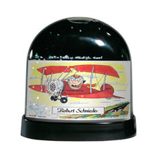 Pilot, Small Plane Male - Friendly Folks Personalized Snow Globe