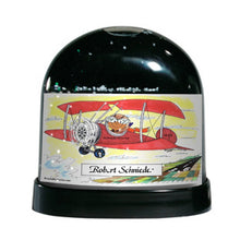Pilot, Small Plane Male - Friendly Folks Personalized Snow Globe