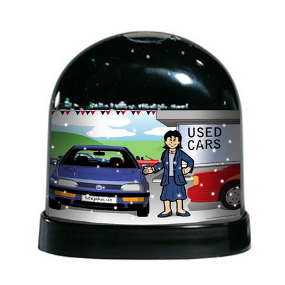 Car Sales, Female - NTT - Personalized Snow Globe