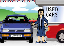 Car Sales, Female - NTT - Personalized Snow Globe