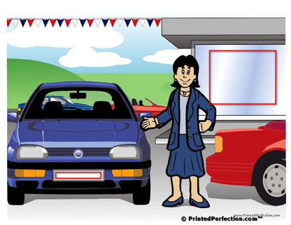 Car Sales, Female - NTT - Personalized Snow Globe