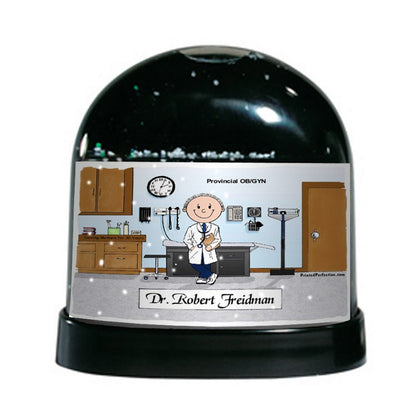 Doctor, Male - Friendly Folks Personalized Snow Globe