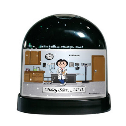 Doctor, Female - Friendly Folks Personalized Snow Globe