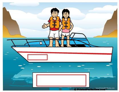 Boating, Couple - NTT Personalized Snow Globe