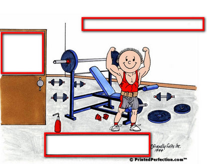 Weightlifter, Male - Friendly Folks Personalized Snow Globe