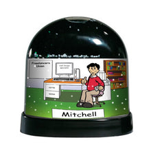 Office, Computer User, Male - NTT Personalized Snow Globe