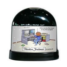 Office, Computer Lover, Male - Friendly Folks Personalized Snow Globe