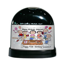 Party, Female - Friendly Folks Personalized Snow Globe