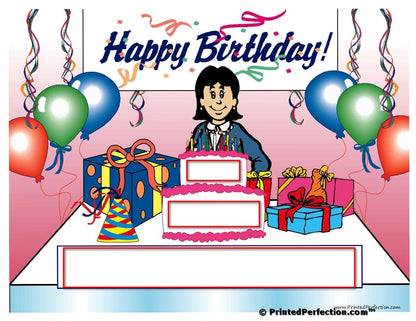 Birthday Party, Female - NTT Personalized Snow Globe