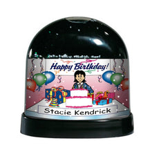 Birthday Party, Female - NTT Personalized Snow Globe