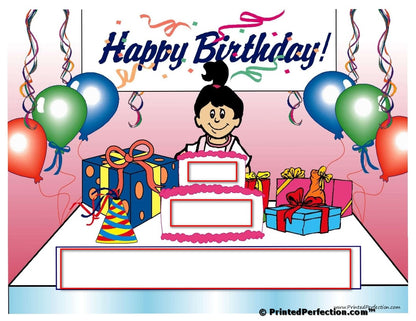 Birthday Party, Girl - NTT Personalized Snow Globe