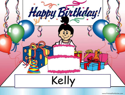 Birthday Party, Girl - NTT Personalized Snow Globe