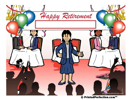 Retirement Party, Female - NTT Personalized Snow Globe