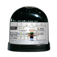 Chef with Hat, Male - Friendly Folks Personalized Snow Globe
