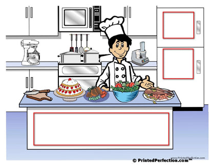 Chef with Hat, Male - NTT Personalized Snow Globe