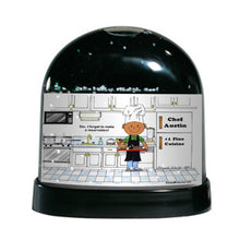 Chef with Hat, Male - Friendly Folks Personalized Snow Globe