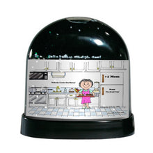 Chef with no Hat, Female - Friendly Folks Personalized Snow Globe