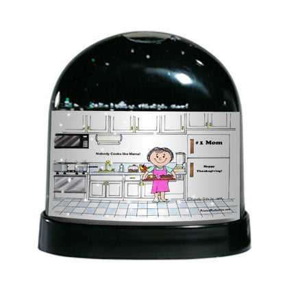Chef with no Hat, Female - Friendly Folks Personalized Snow Globe