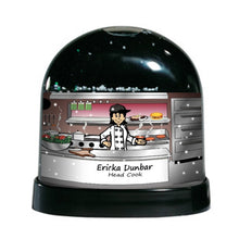 Chef with Cap, Female - NTT Personalized Snow Globe