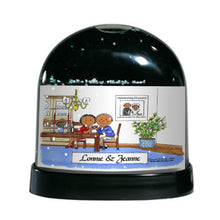 Anniversary, Couple - Friendly Folks Personalized Snow Globe