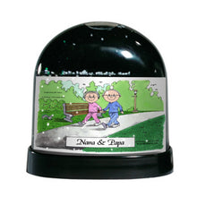 Grandparents, Couple - Friendly Folks Personalized Snow Globe
