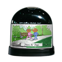 Grandparents, Couple - Friendly Folks Personalized Snow Globe