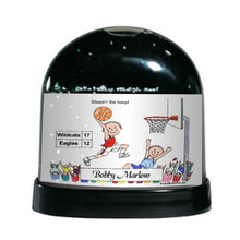 Basketball Player (standard uniform), Male - Friendly Folks Personalized Snow Globe