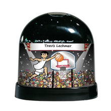 Basketball Player (white uniform), Male - NTT Personalized Snow Globe