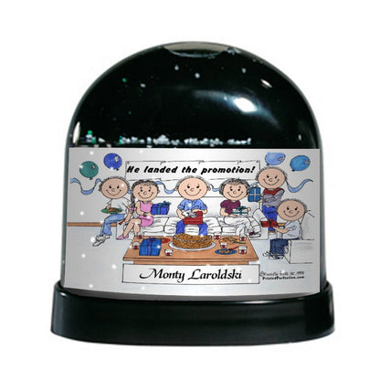 Party, Male - Friendly Folks Personalized Snow Globe